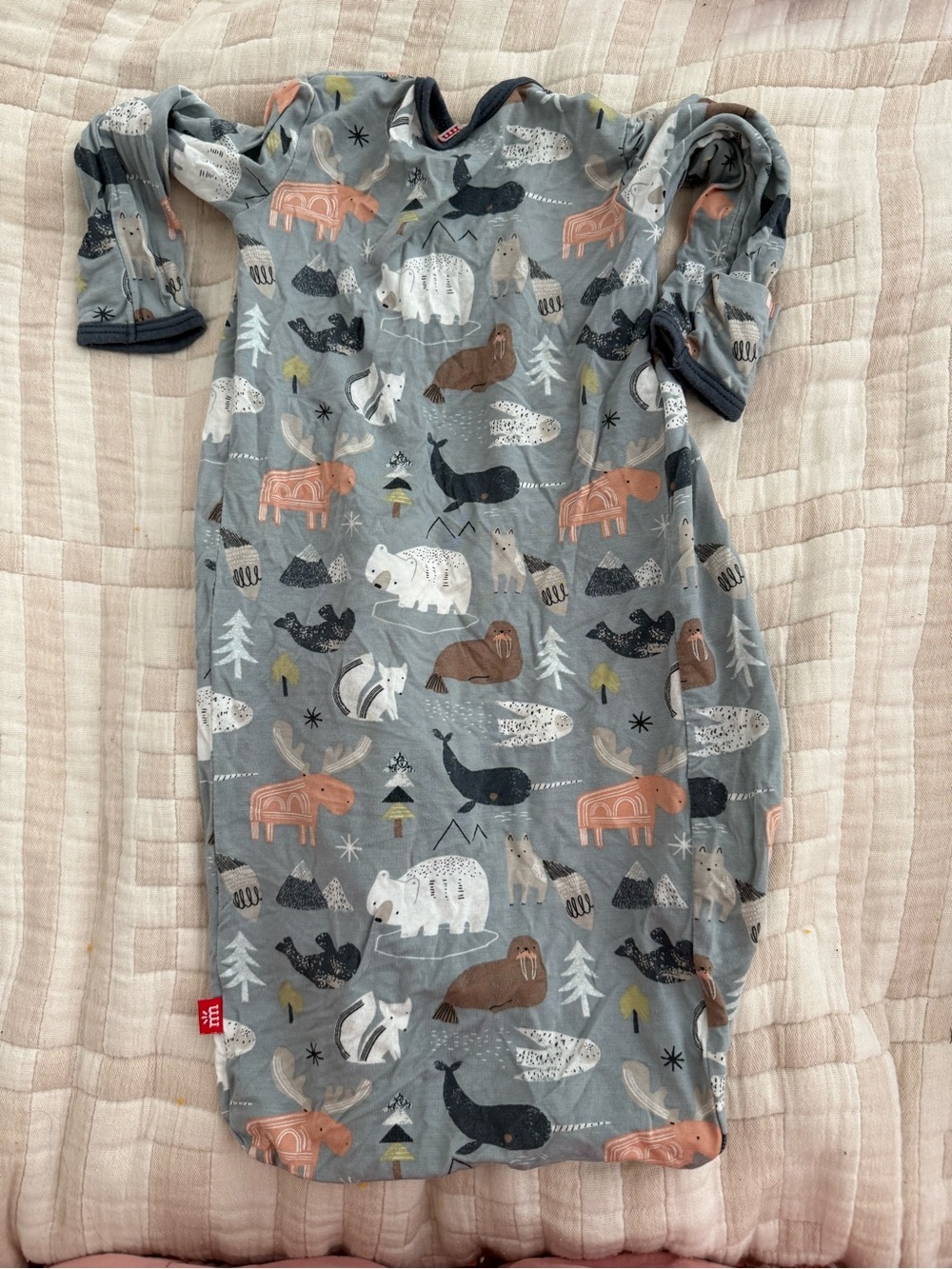 Magnetic Me Baby Sleep Gown in Baffin Bay Arctic Print NB-3 month - Picture 4 of 4
